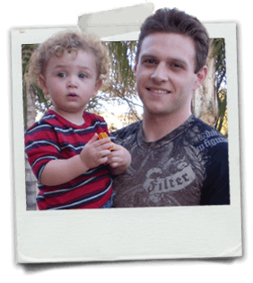 Zach Coyne and son, Damon