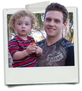 Zach Coyne and son, Damon